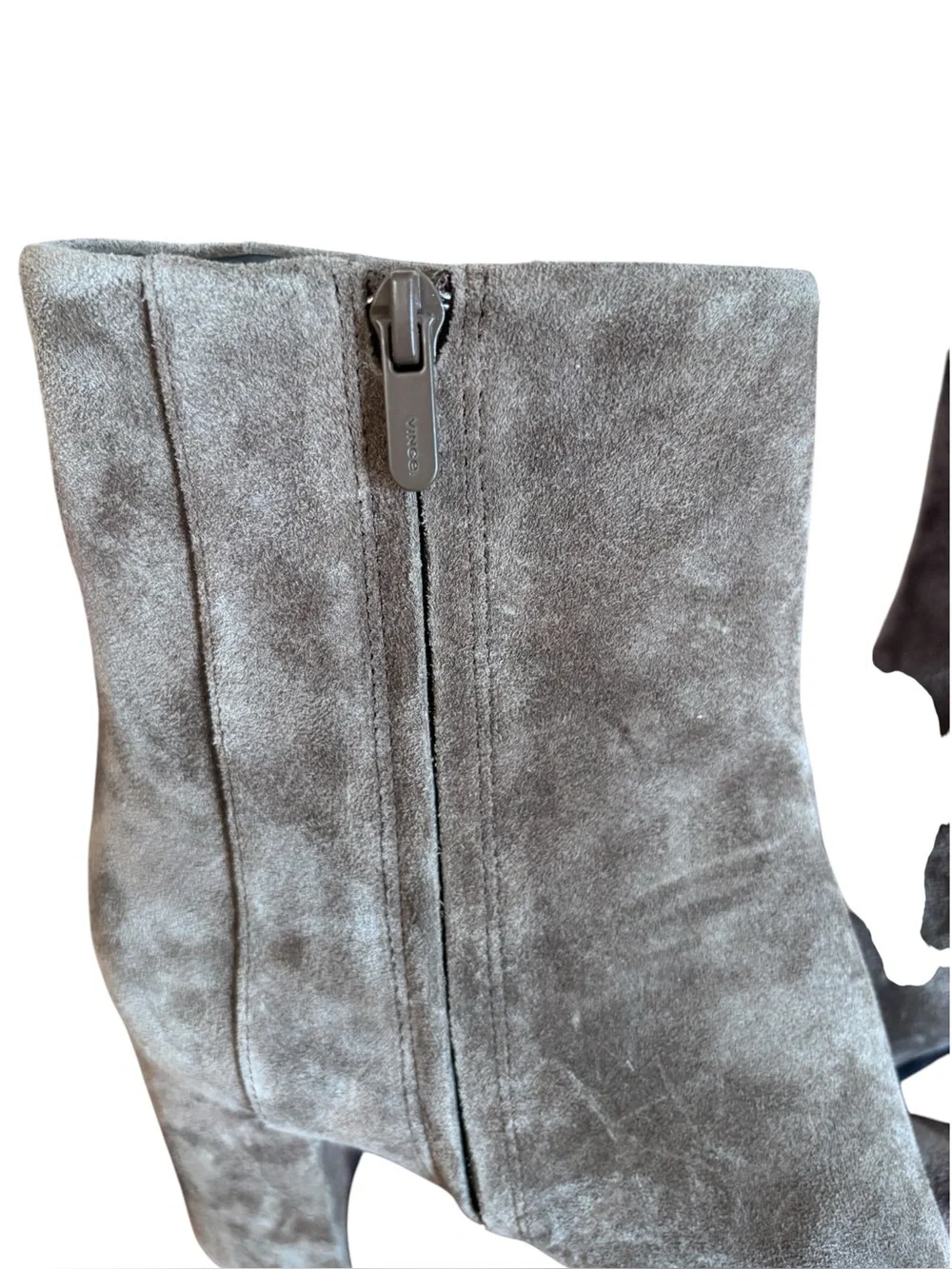 Vince Highbury Flare Heel Suede Ankle Boots 9.5